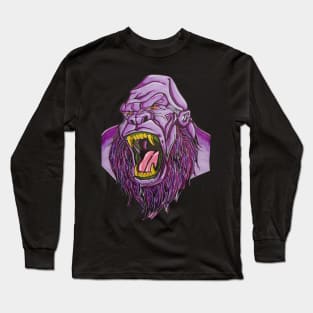 Purple Bigfoot / gorilla hybrid Long Sleeve T-Shirt